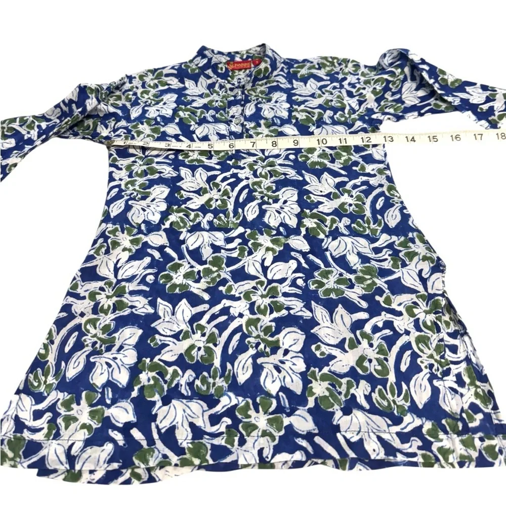 Poppy Colours of Kids Girls Blue Floral Dress Size 2